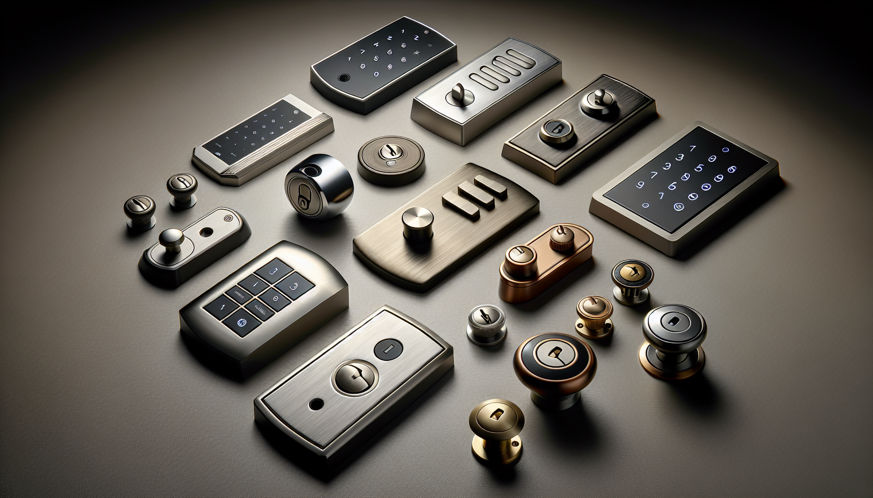 Illustration of design and aesthetics for keypad locks